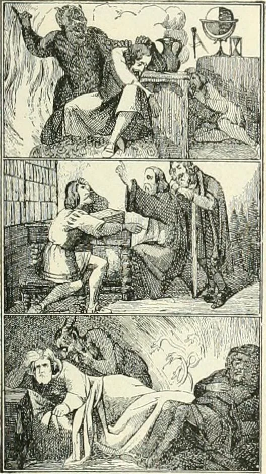 An illustration from The history of the devil and the idea of evil; from the earliest times to the present day, 1899, leaf 446