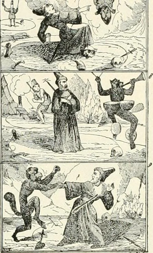 An illustration from The history of the devil and the idea of evil; from the earliest times to the present day, 1899, leaf 447