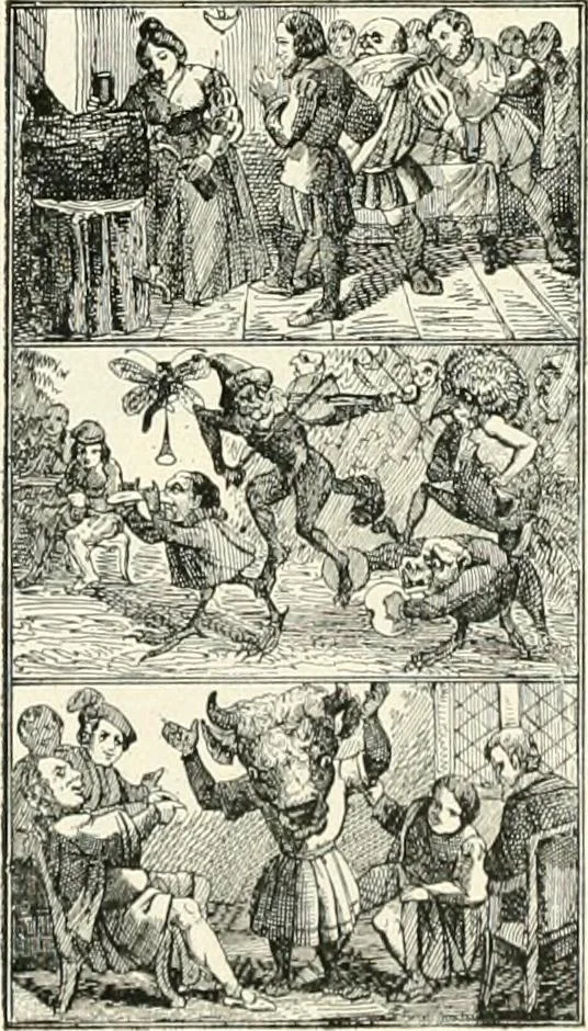 An illustration from The history of the devil and the idea of evil; from the earliest times to the present day, 1899, leaf 447
