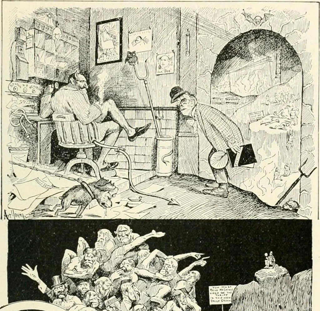 An illustration from The history of the devil and the idea of evil; from the earliest times to the present day, 1899, leaf 456