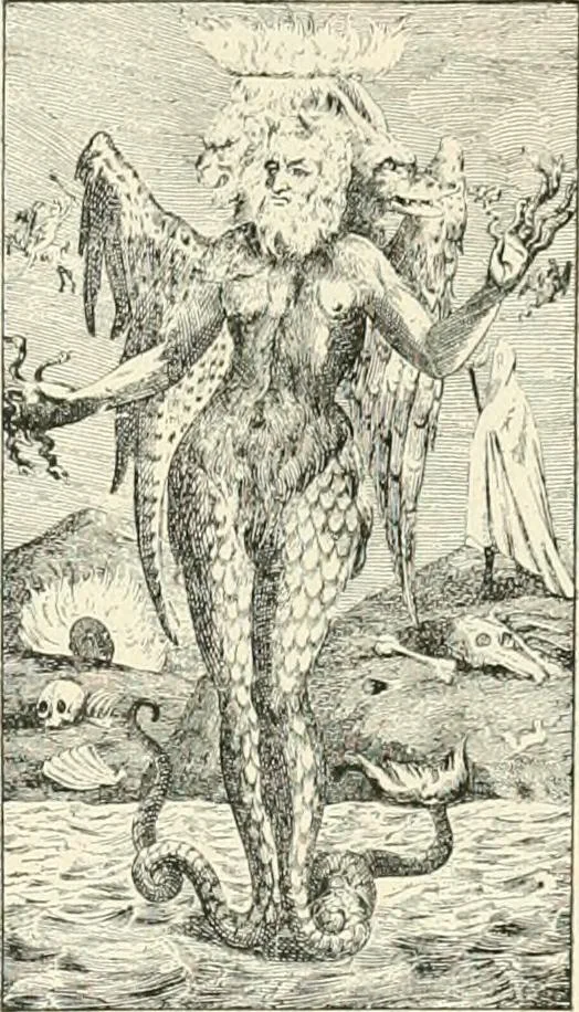 An illustration from The history of the devil and the idea of evil; from the earliest times to the present day, 1899, leaf 494