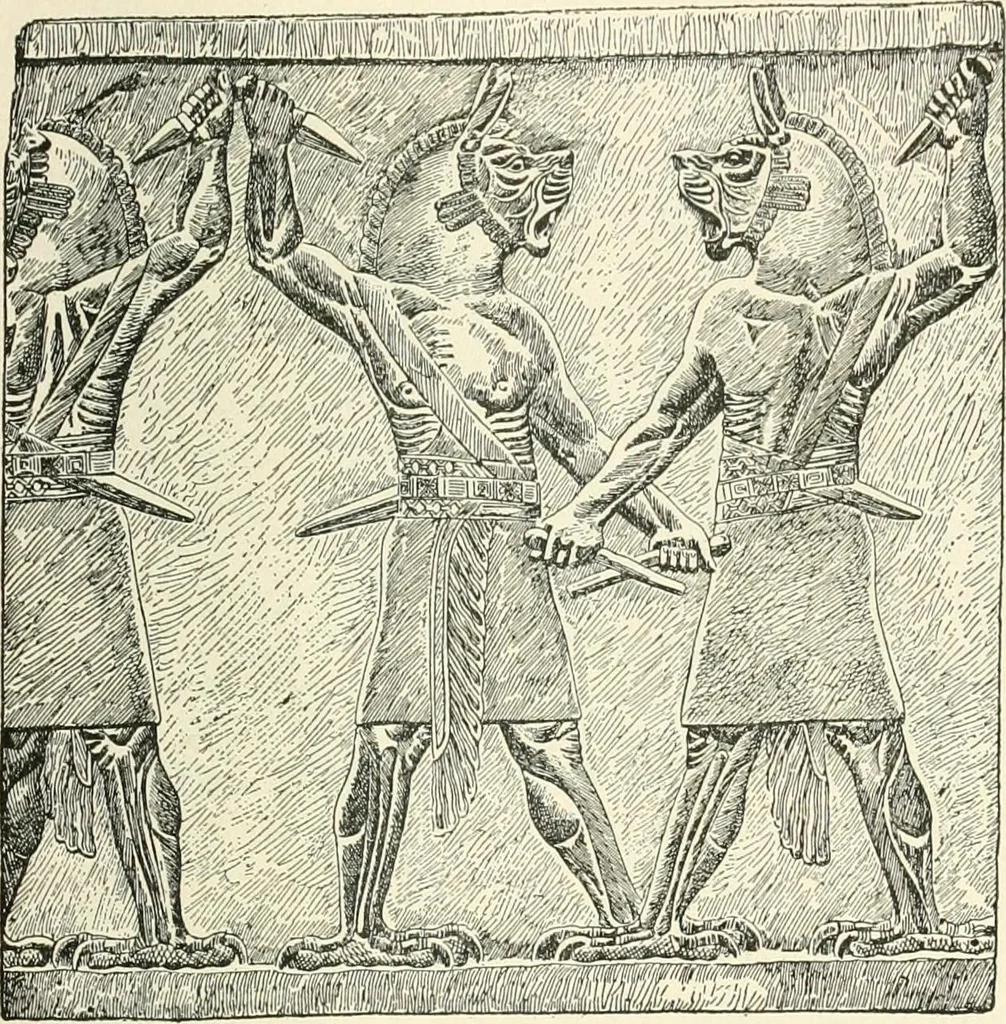 An illustration from The history of the devil and the idea of evil; from the earliest times to the present day, 1899, leaf 64