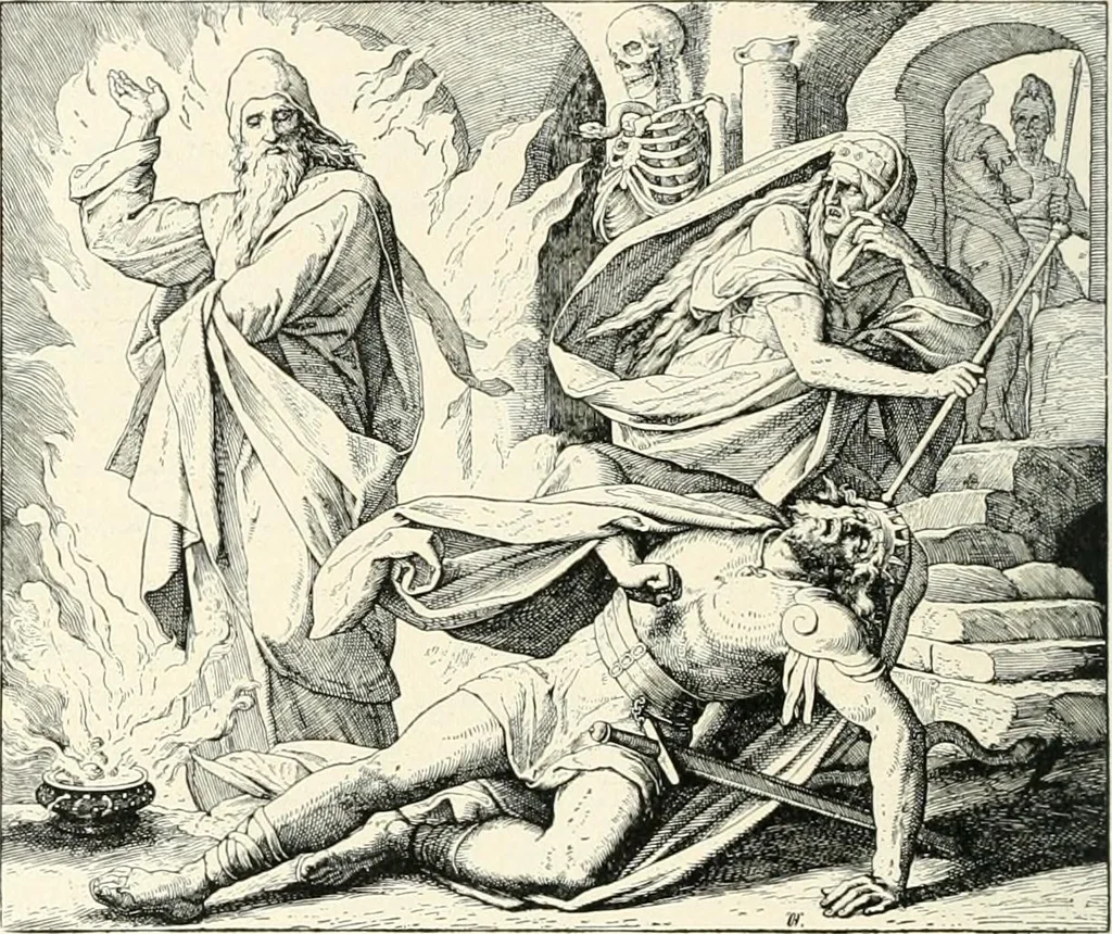 An illustration from The history of the devil and the idea of evil; from the earliest times to the present day, 1899, leaf 87