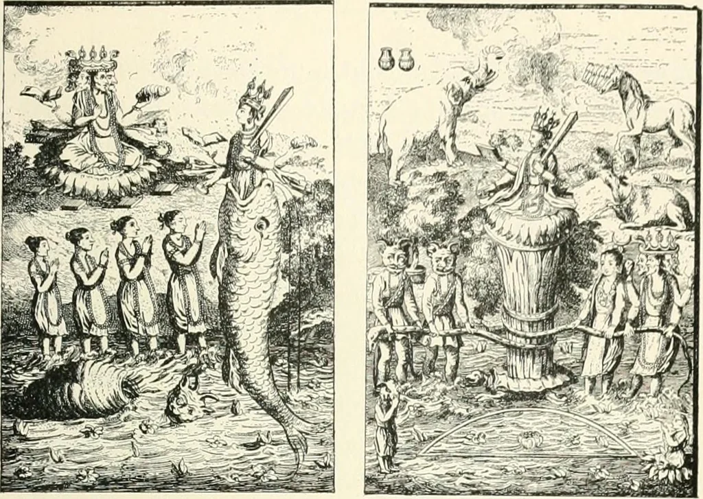 An illustration from The history of the devil and the idea of evil; from the earliest times to the present day, 1899, leaf 98