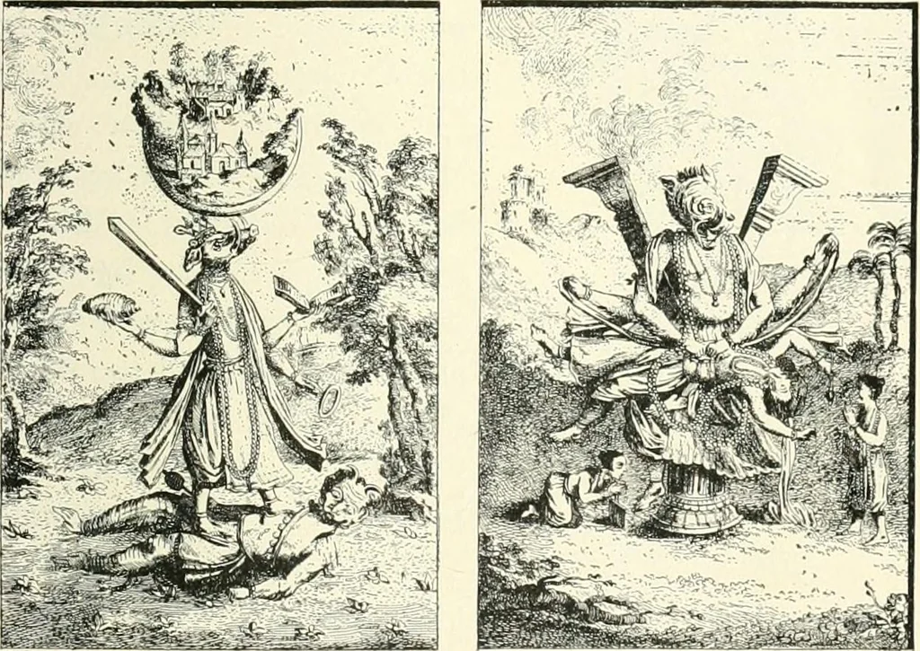 An illustration from The history of the devil and the idea of evil; from the earliest times to the present day, 1899, leaf 98