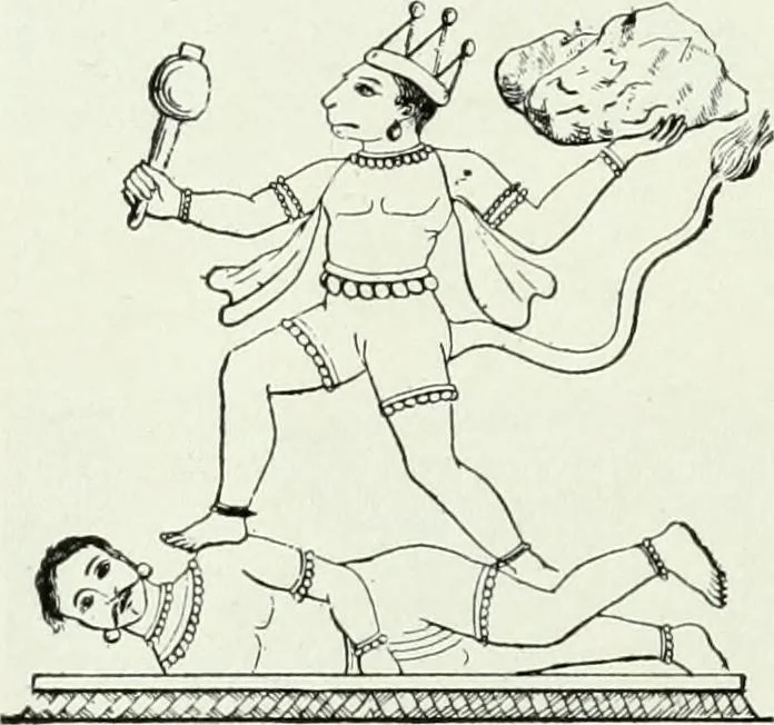 An illustration from The history of the devil and the idea of evil : from the earliest times to the present day, 1900, leaf 105