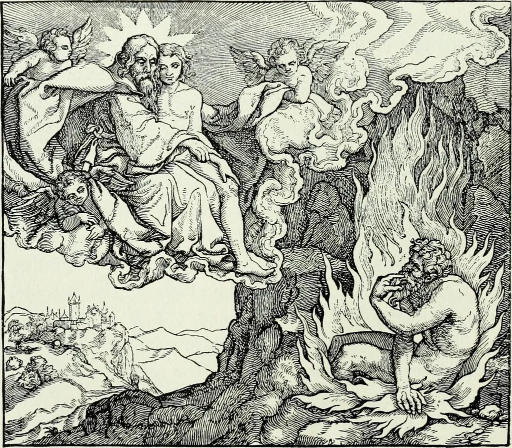 An illustration from The history of the devil and the idea of evil : from the earliest times to the present day, 1900, leaf 181