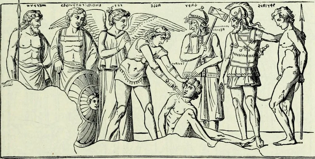 An illustration from The history of the devil and the idea of evil : from the earliest times to the present day, 1900, leaf 216
