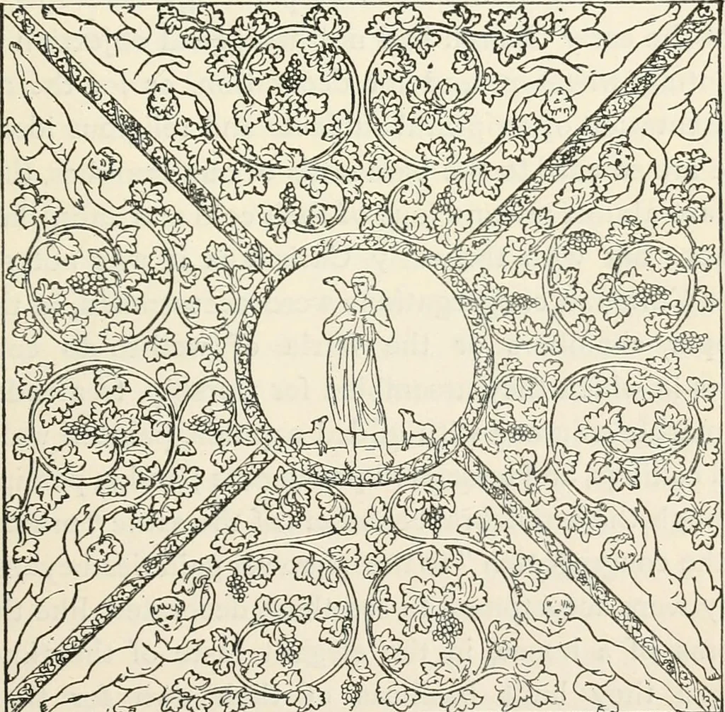 An illustration from History of early Christian art, 1893, leaf 185