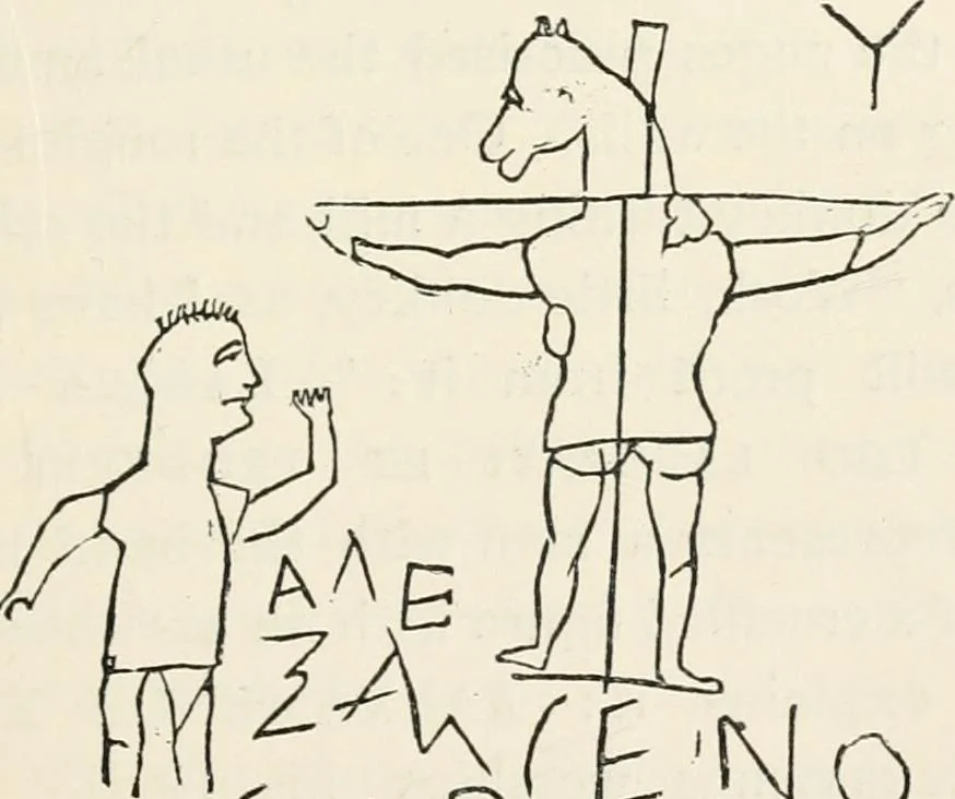 An illustration from History of early Christian art, 1893, leaf 221