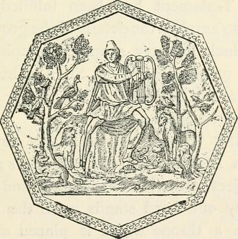 An illustration from History of early Christian art, 1893, leaf 233