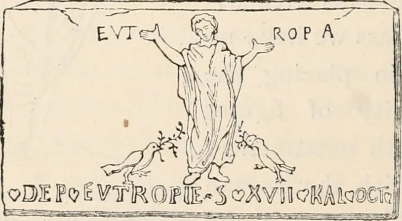 An illustration from History of early Christian art, 1893, leaf 258