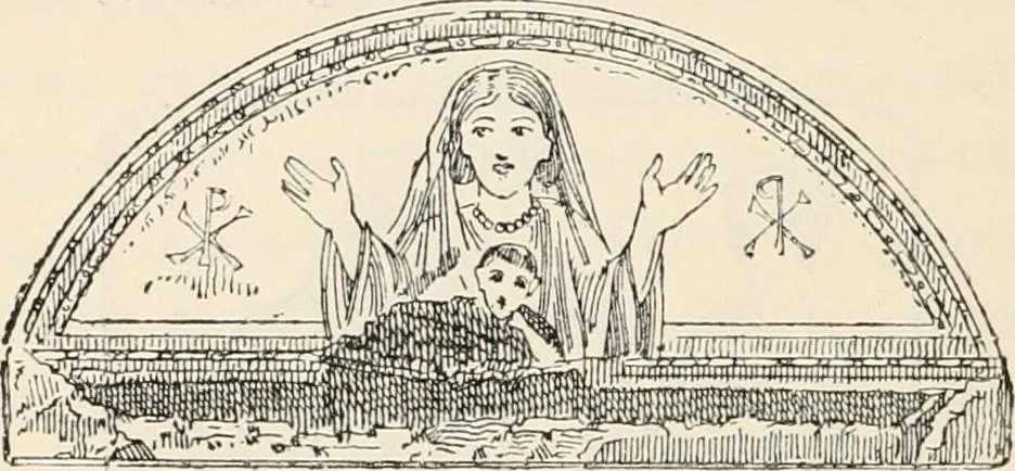 An illustration from History of early Christian art, 1893, leaf 266
