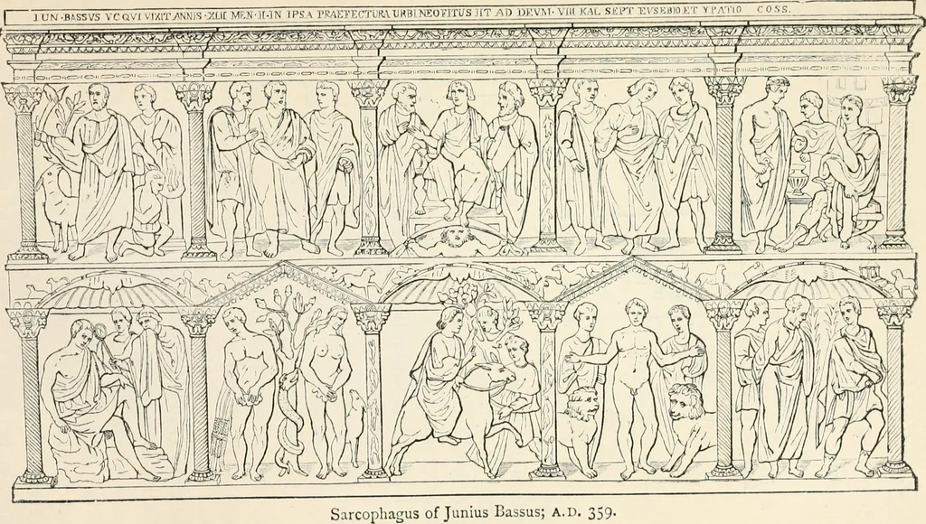 An illustration from History of early Christian art, 1893, leaf 291
