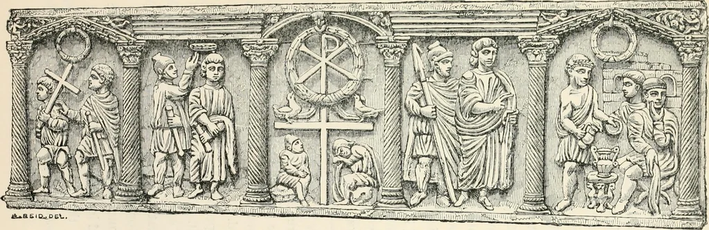 An illustration from History of early Christian art, 1893, leaf 295