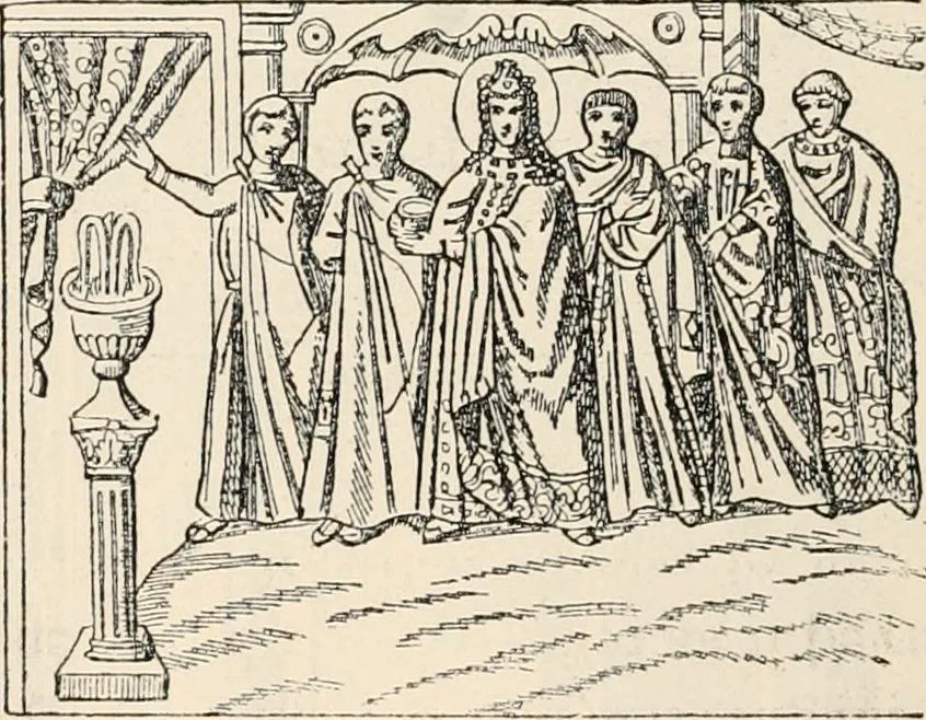 An illustration from History of early Christian art, 1893, leaf 316