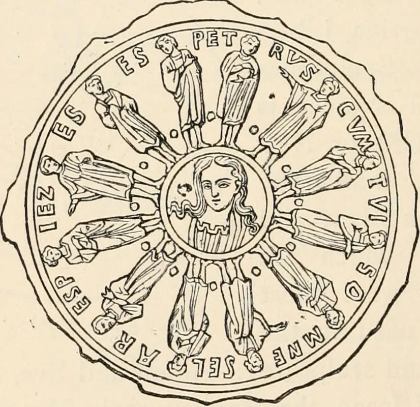 An illustration from History of early Christian art, 1893, leaf 332