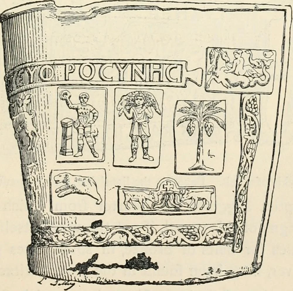 An illustration from History of early Christian art, 1893, leaf 355