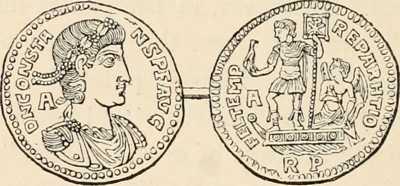 An illustration from History of early Christian art, 1893, leaf 364