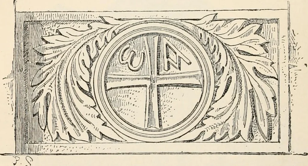An illustration from History of early Christian art, 1893, leaf 96