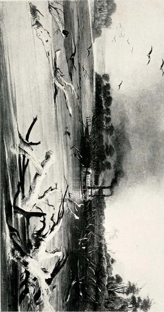 An illustration from History of early steamboat navigation on the Missouri River : life and adventures of Joseph La Barge, 1903, leaf 106