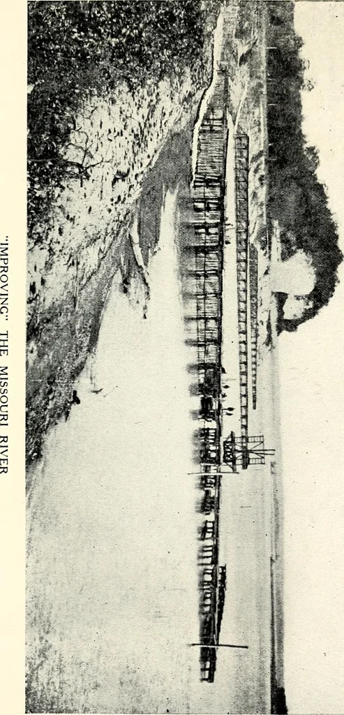 An illustration from History of early steamboat navigation on the Missouri River : life and adventures of Joseph La Barge, 1903, leaf 196