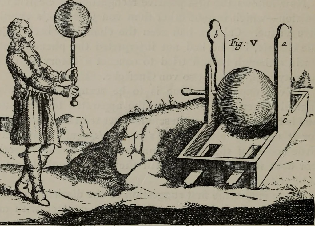 An illustration from A history of electricity : the intellectual rise in electricity from antiquity to the days of Benjamin Franklin, 1898, leaf 405