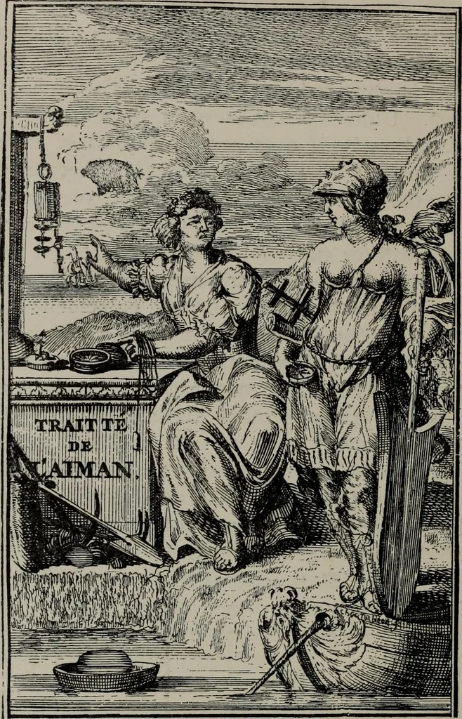 An illustration from A history of electricity : the intellectual rise in electricity from antiquity to the days of Benjamin Franklin, 1898, leaf 455