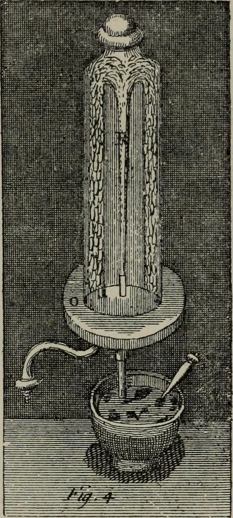 An illustration from A history of electricity : the intellectual rise in electricity from antiquity to the days of Benjamin Franklin, 1898, leaf 466