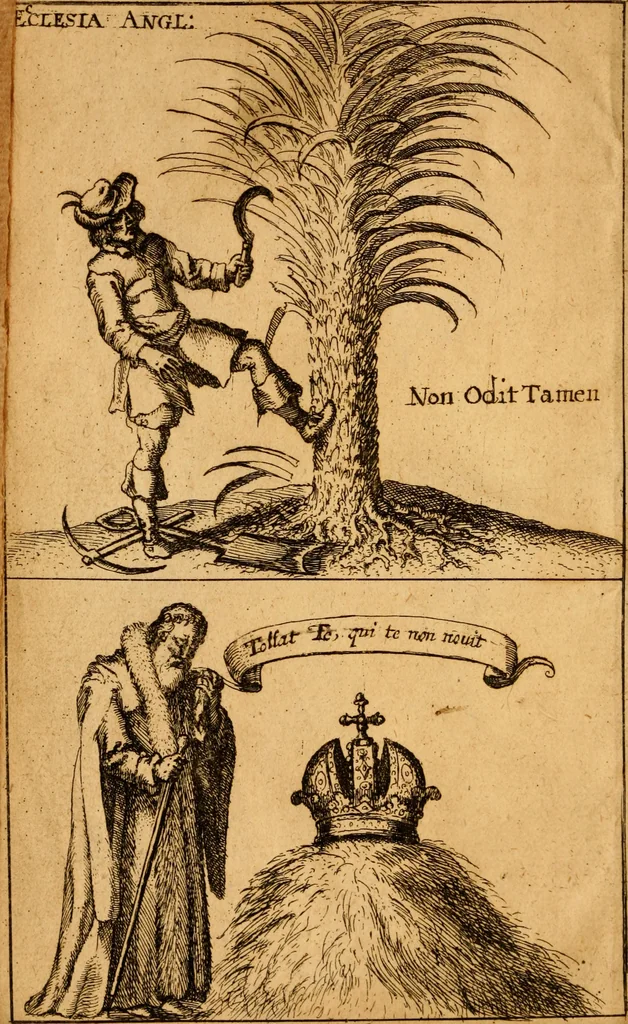 An illustration from The history of the English and Scotch presbytery : wherein is discovered their designes and practises for the subversion of government in church and state, 1659, leaf 5
