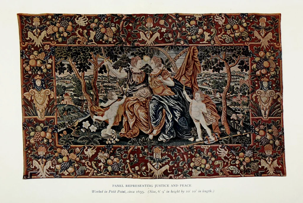 An illustration from The history of English secular embroidery, 1912, leaf 10