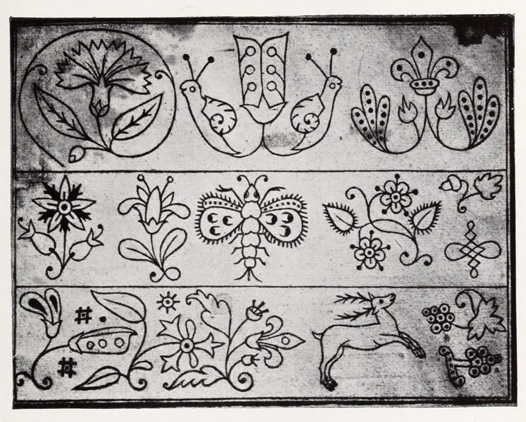 An illustration from The history of English secular embroidery, 1912, leaf 107