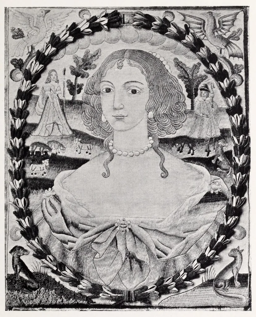 An illustration from The history of English secular embroidery, 1912, leaf 139
