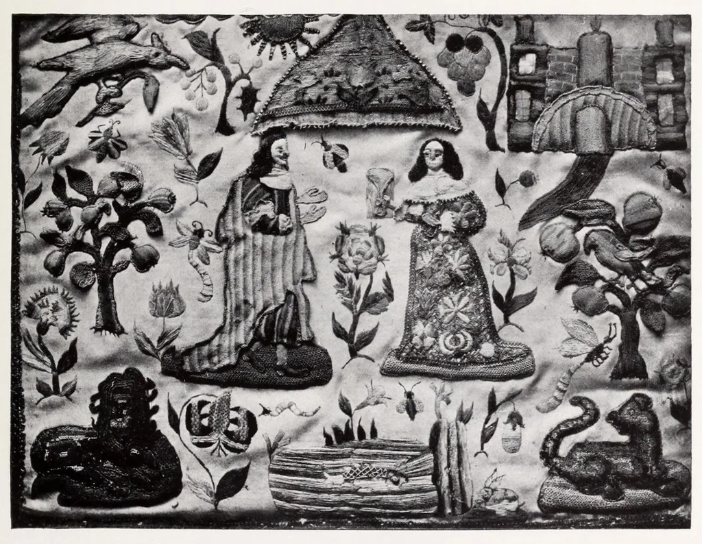 An illustration from The history of English secular embroidery, 1912, leaf 289