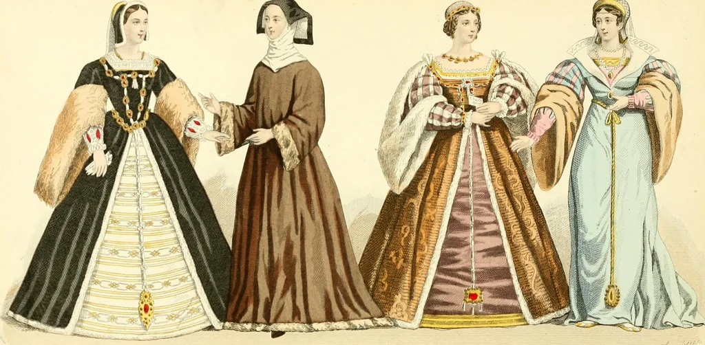 An illustration from The history of fashion in France, or, The dress of women from the Gallo-Roman period to the present time, 1882, leaf 101