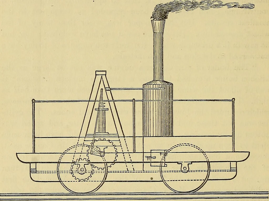 An illustration from The history of the first locomotives in America : from the original documents, and the testimony of living witnesses, 1874, leaf 130