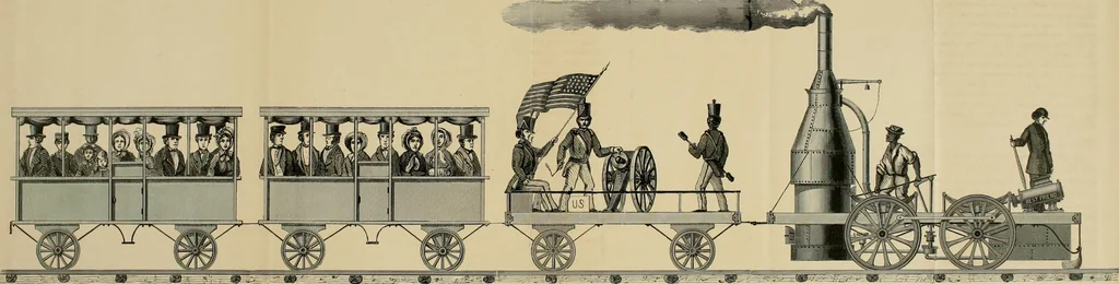 An illustration from The history of the first locomotives in America : from the original documents, and the testimony of living witnesses, 1874, leaf 165