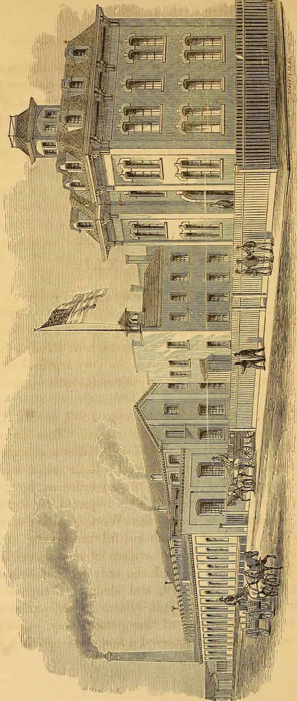 An illustration from The history of the first locomotives in America : from the original documents, and the testimony of living witnesses, 1874, leaf 252
