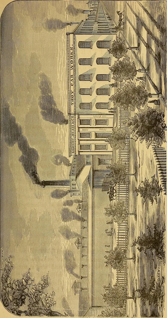 An illustration from The history of the first locomotives in America : from the original documents, and the testimony of living witnesses, 1874, leaf 261