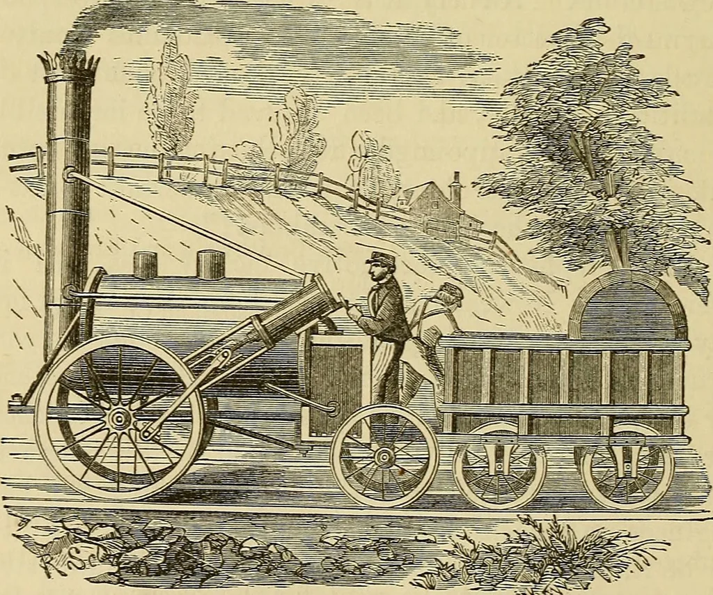 An illustration from The history of the first locomotives in America : from the original documents, and the testimony of living witnesses, 1874, leaf 72