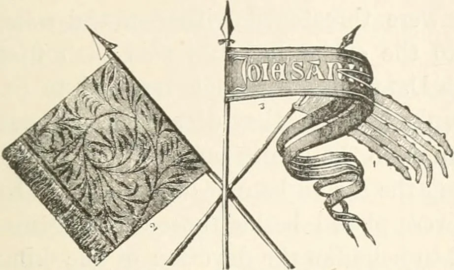 An illustration from History of the flag of the United States of America : and of the naval and yacht-club signals, seals, and arms, and principal national songs of the United States, with a chronicle of the symbols, standards, banners, and flags of ancient and modern nations, 1894, leaf 134