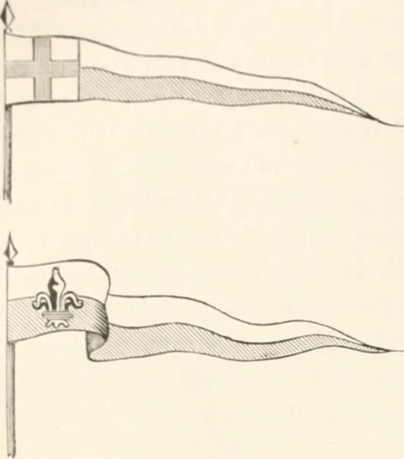 An illustration from History of the flag of the United States of America : and of the naval and yacht-club signals, seals, and arms, and principal national songs of the United States, with a chronicle of the symbols, standards, banners, and flags of ancient and modern nations, 1894, leaf 165