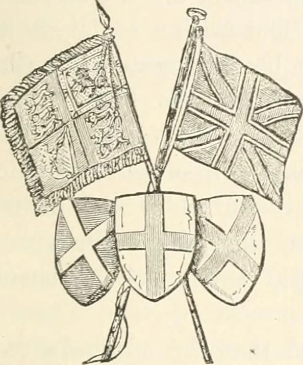 An illustration from History of the flag of the United States of America : and of the naval and yacht-club signals, seals, and arms, and principal national songs of the United States, with a chronicle of the symbols, standards, banners, and flags of ancient and modern nations, 1894, leaf 180