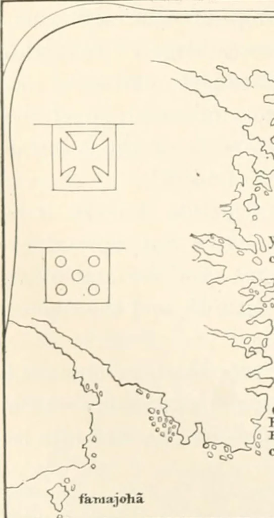 An illustration from History of the flag of the United States of America : and of the naval and yacht-club signals, seals, and arms, and principal national songs of the United States, with a chronicle of the symbols, standards, banners, and flags of ancient and modern nations, 1894, leaf 203