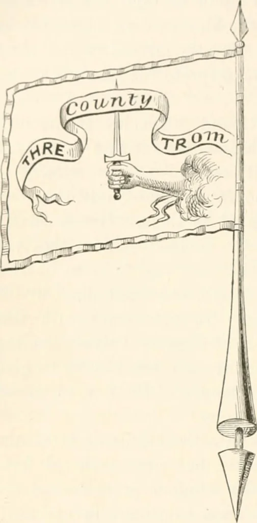 An illustration from History of the flag of the United States of America : and of the naval and yacht-club signals, seals, and arms, and principal national songs of the United States, with a chronicle of the symbols, standards, banners, and flags of ancient and modern nations, 1894, leaf 213