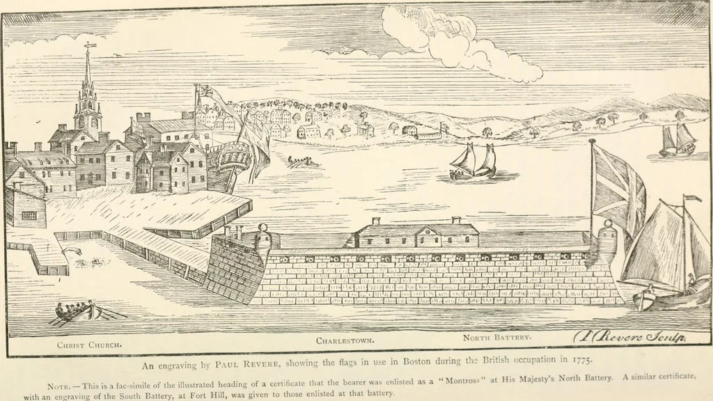An illustration from History of the flag of the United States of America : and of the naval and yacht-club signals, seals, and arms, and principal national songs of the United States, with a chronicle of the symbols, standards, banners, and flags of ancient and modern nations, 1894, leaf 233