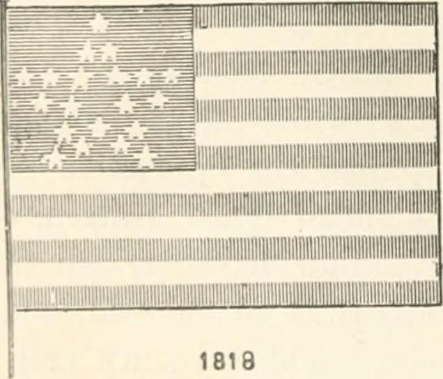 An illustration from History of the flag of the United States of America : and of the naval and yacht-club signals, seals, and arms, and principal national songs of the United States, with a chronicle of the symbols, standards, banners, and flags of ancient and modern nations, 1894, leaf 281