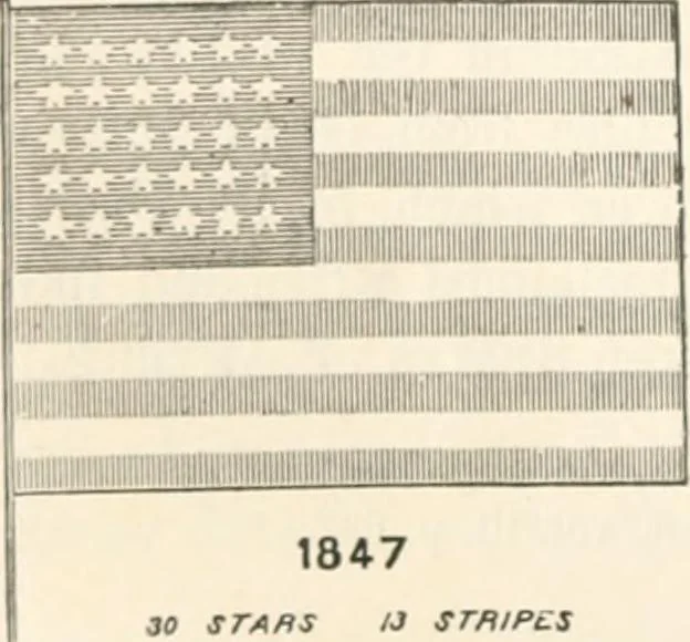 An illustration from History of the flag of the United States of America : and of the naval and yacht-club signals, seals, and arms, and principal national songs of the United States, with a chronicle of the symbols, standards, banners, and flags of ancient and modern nations, 1894, leaf 281