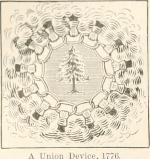 An illustration from History of the flag of the United States of America : and of the naval and yacht-club signals, seals, and arms, and principal national songs of the United States, with a chronicle of the symbols, standards, banners, and flags of ancient and modern nations, 1894, leaf 297