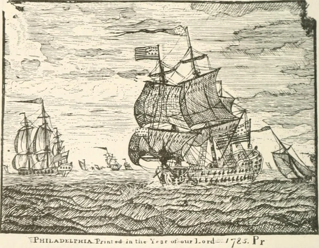 An illustration from History of the flag of the United States of America : and of the naval and yacht-club signals, seals, and arms, and principal national songs of the United States, with a chronicle of the symbols, standards, banners, and flags of ancient and modern nations, 1894, leaf 381